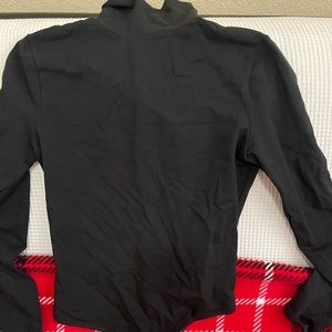 Madewell turtleneck/mock neck black bodysuit NWT